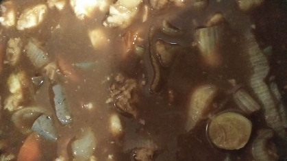 煮物の残りで和風カレー