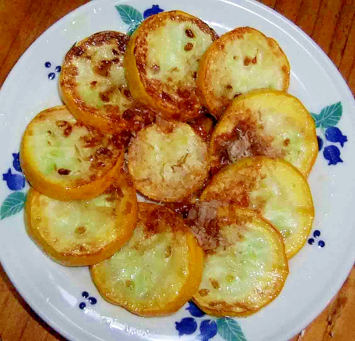 ズッキーニのバター焼きかつお醤油