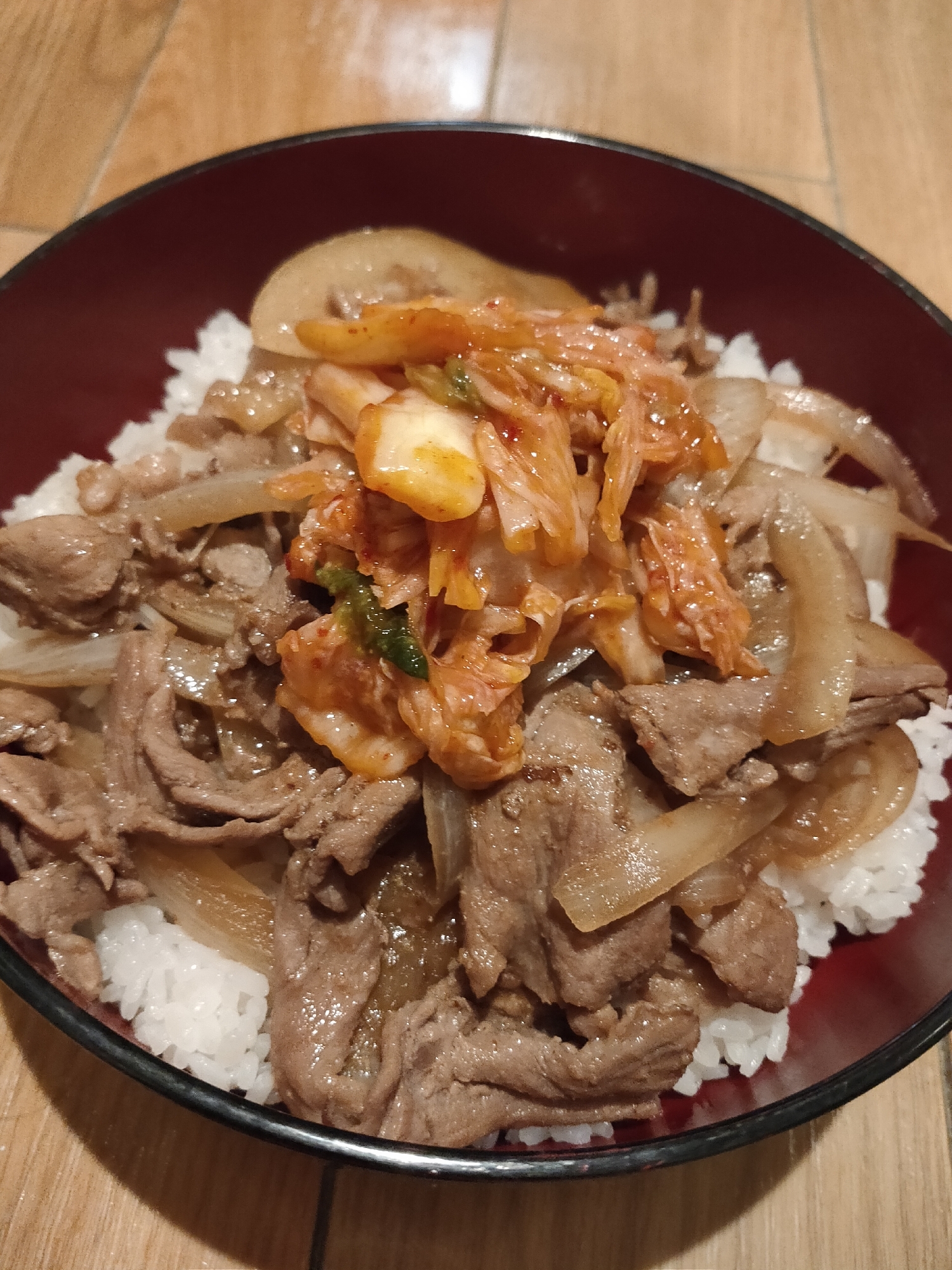 キムチ豚丼