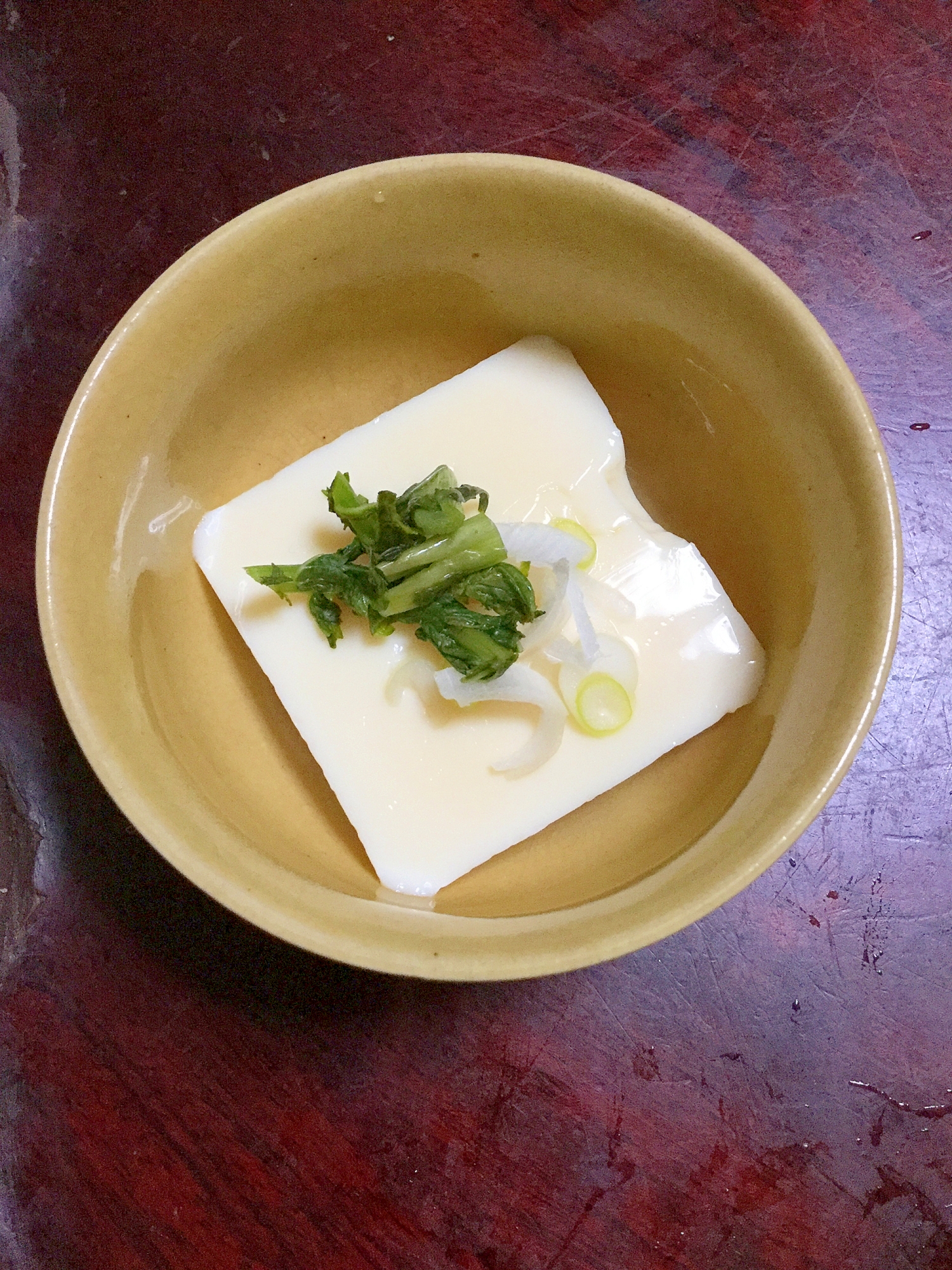 大根の葉の塩漬けdeタマゴ豆腐【副菜】