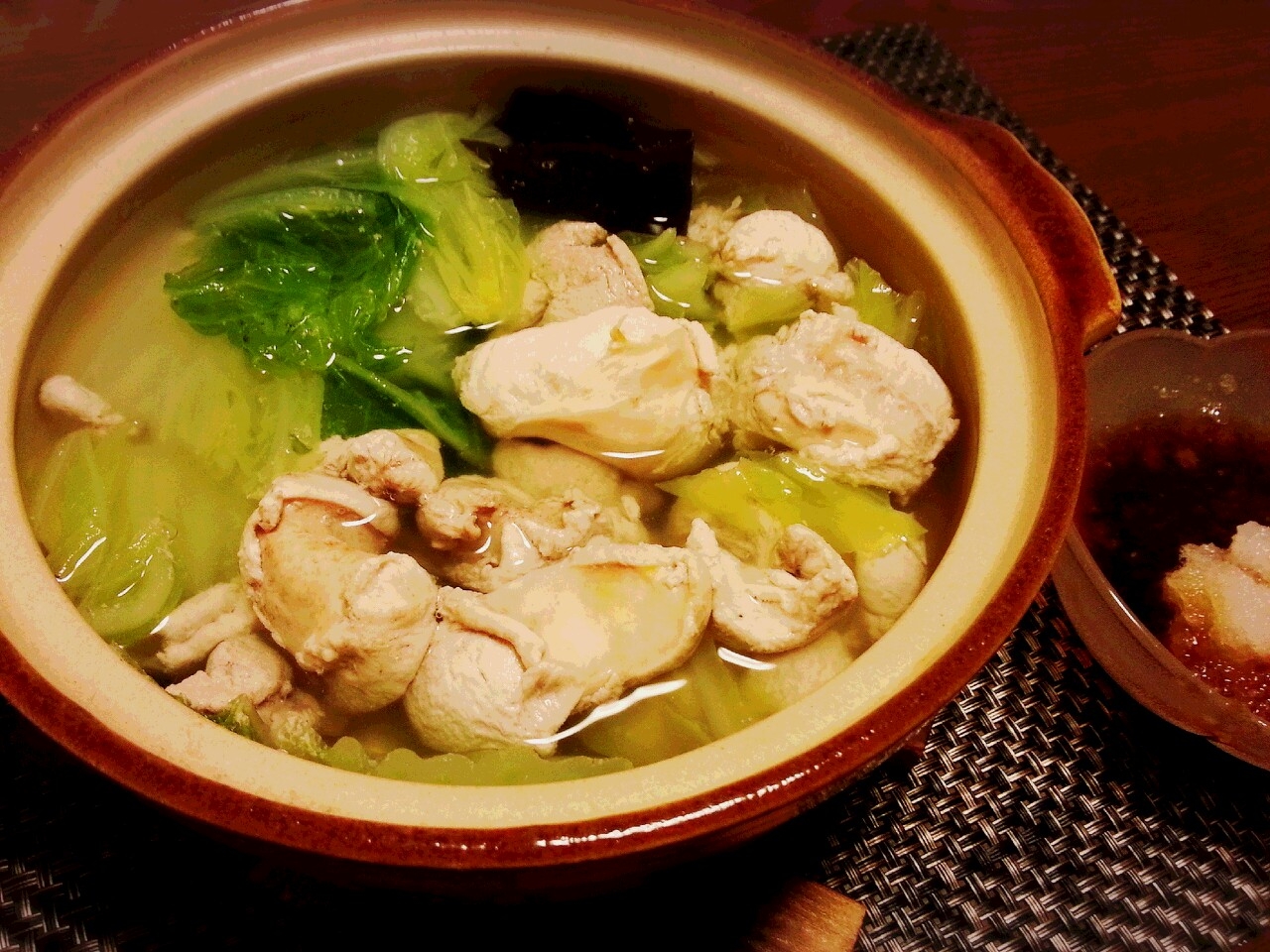 白子で湯豆腐風 * 湯白子 *　鮭の白子下処理も