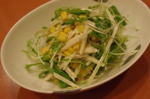 簡単！水菜と長いものネバネバサラダ