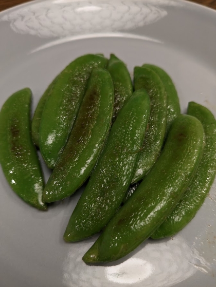 茹でるより簡単＆短時間で美味しく出来ました！
スナップえんどうを食べる機会が増えそうです♪