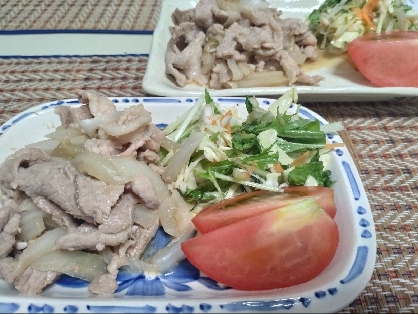 玉ねぎた～ぷり!!しょうが焼き＾＾
