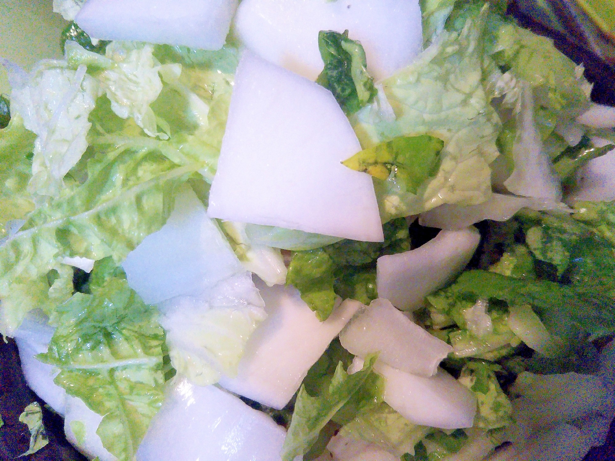 白菜かぶの浅漬け風サラダ
