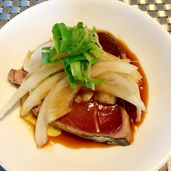 カツオのタタキ にんにくドレッシング レシピ 作り方 By きのこのみみ 楽天レシピ カツオのタタキ にんにくドレッシング レシピ 作り方 By きのこのみみ 楽天レシピ