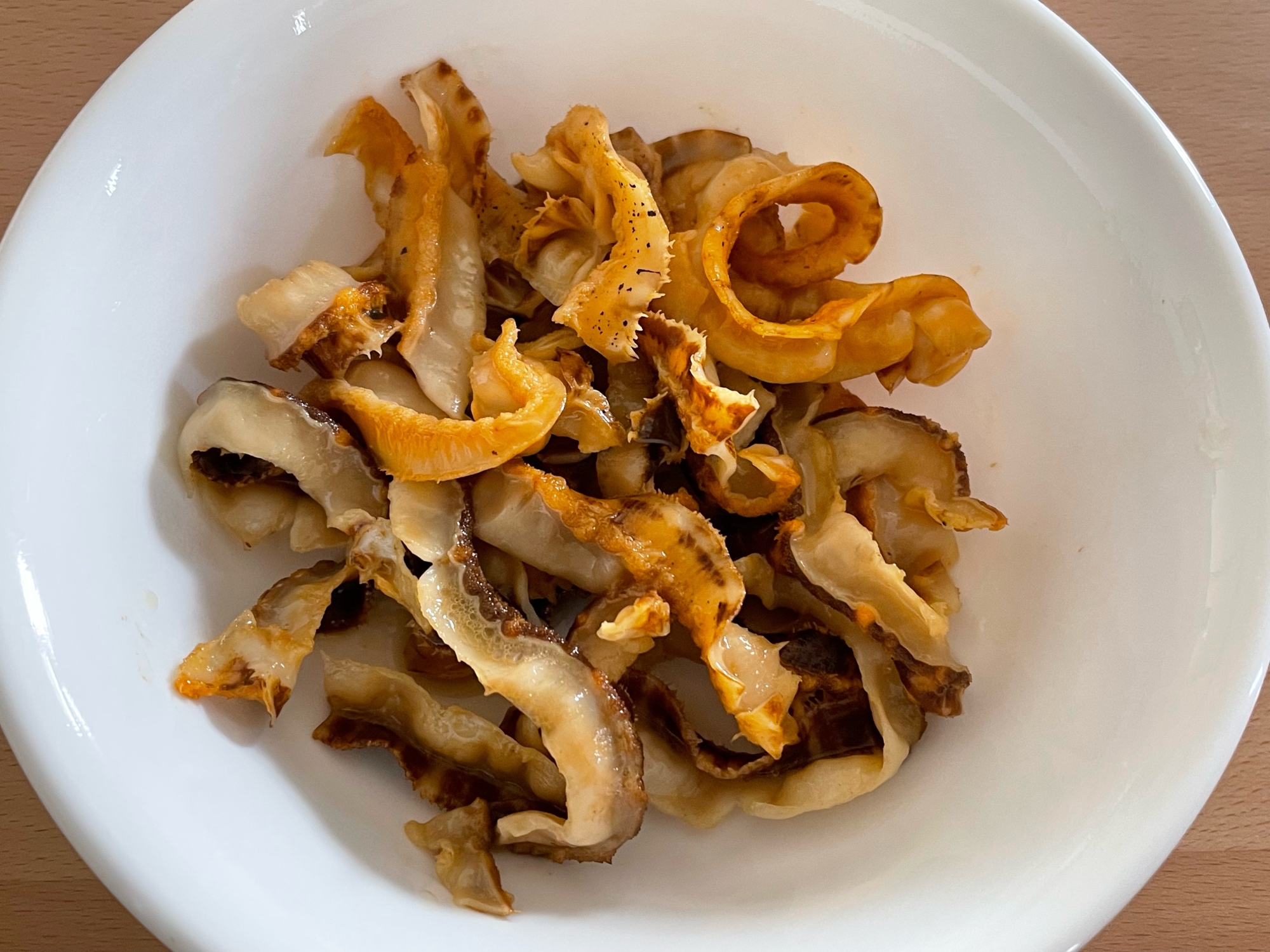 ほたて貝ひものバター醤油炒め