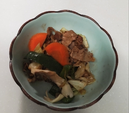 焼肉のたれでラム野菜炒め♪