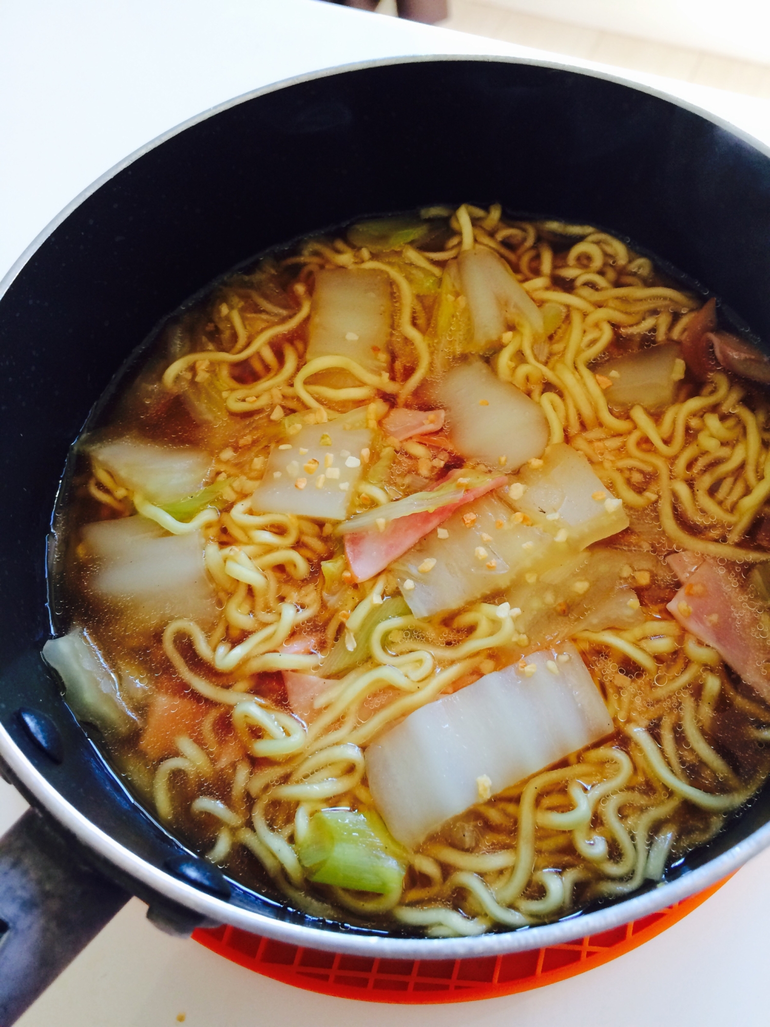 ランチに！野菜でかさ増し醤油らーめん！