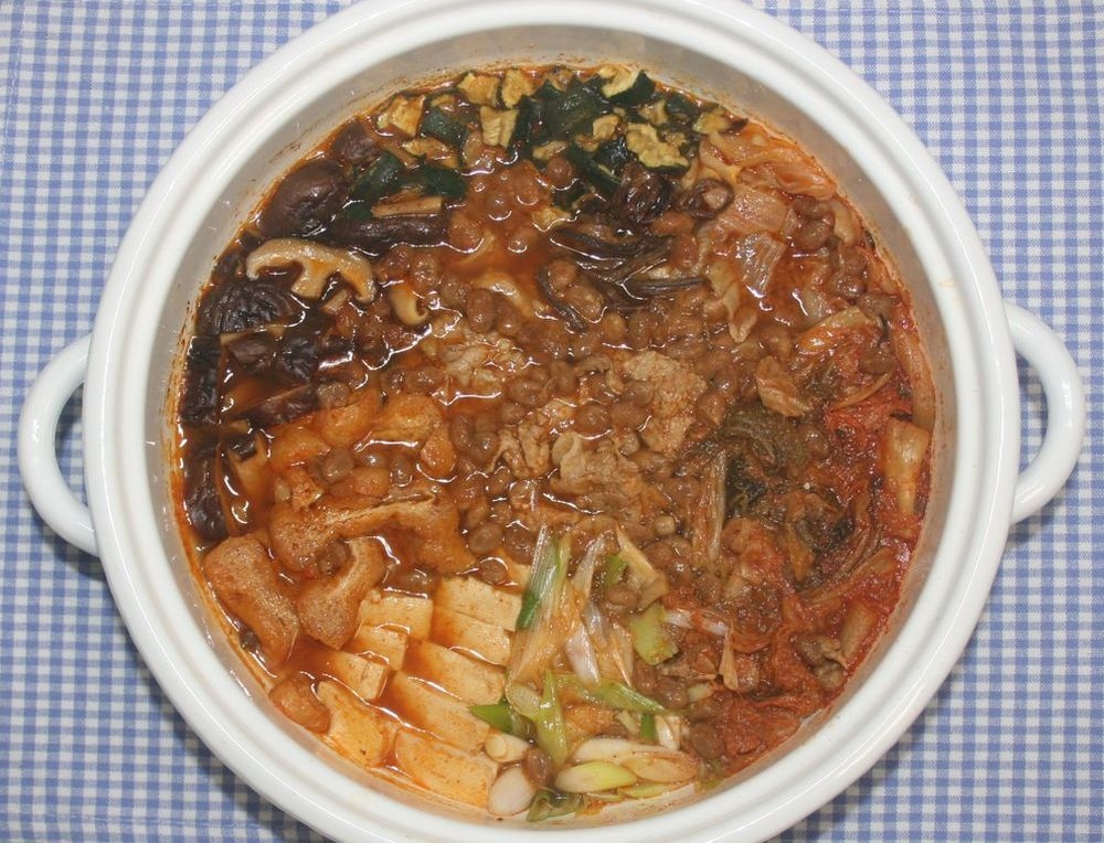 おいしい☆韓国料理☆乾燥納豆でチョングッチャン鍋