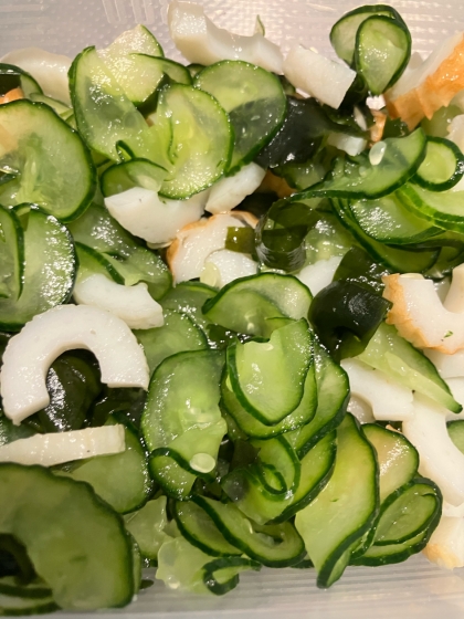 カンタン酢で作るちくわときゅうりの酢の物