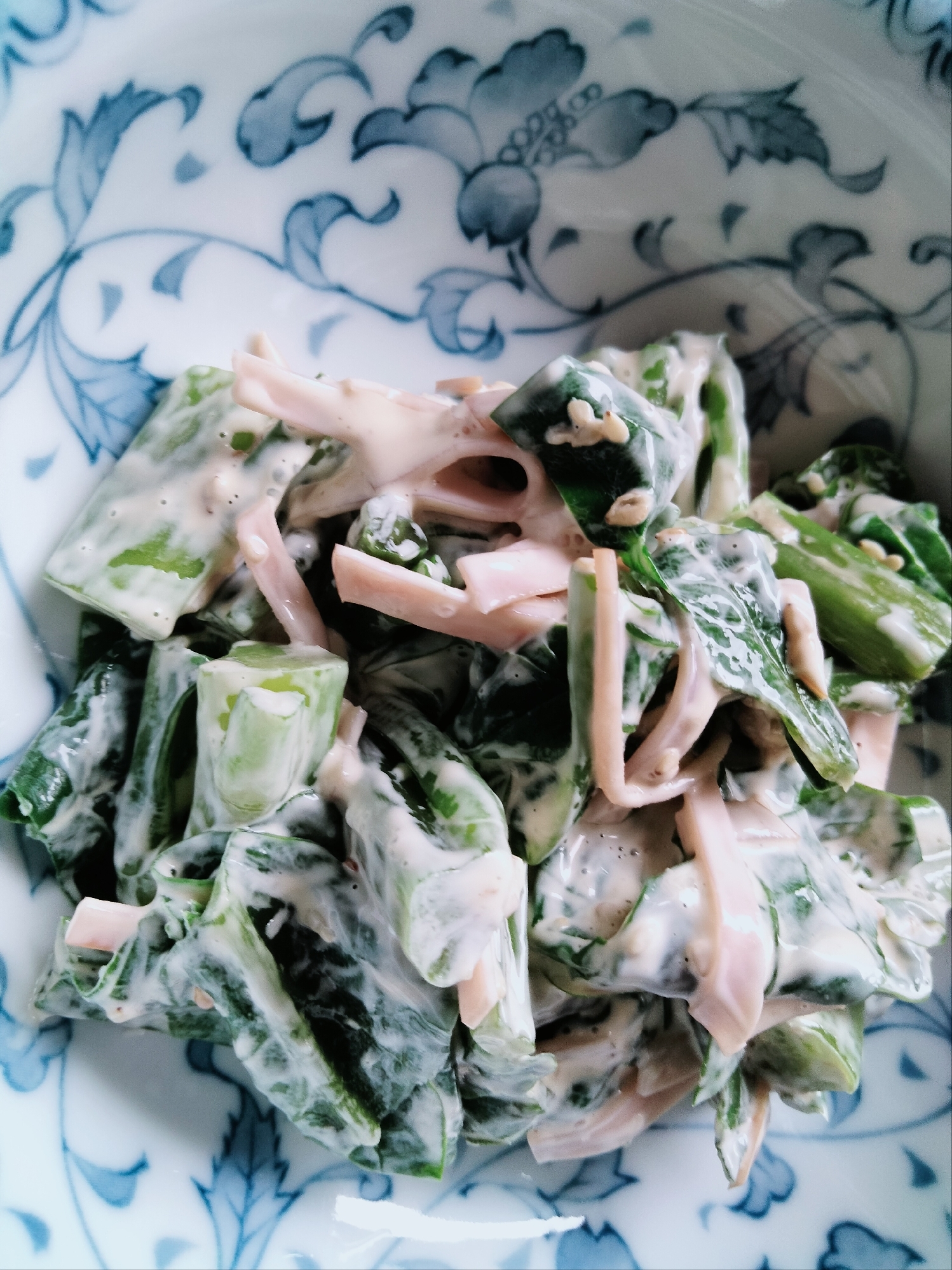 ツルムラサキの和風マヨネーズサラダ☆彡