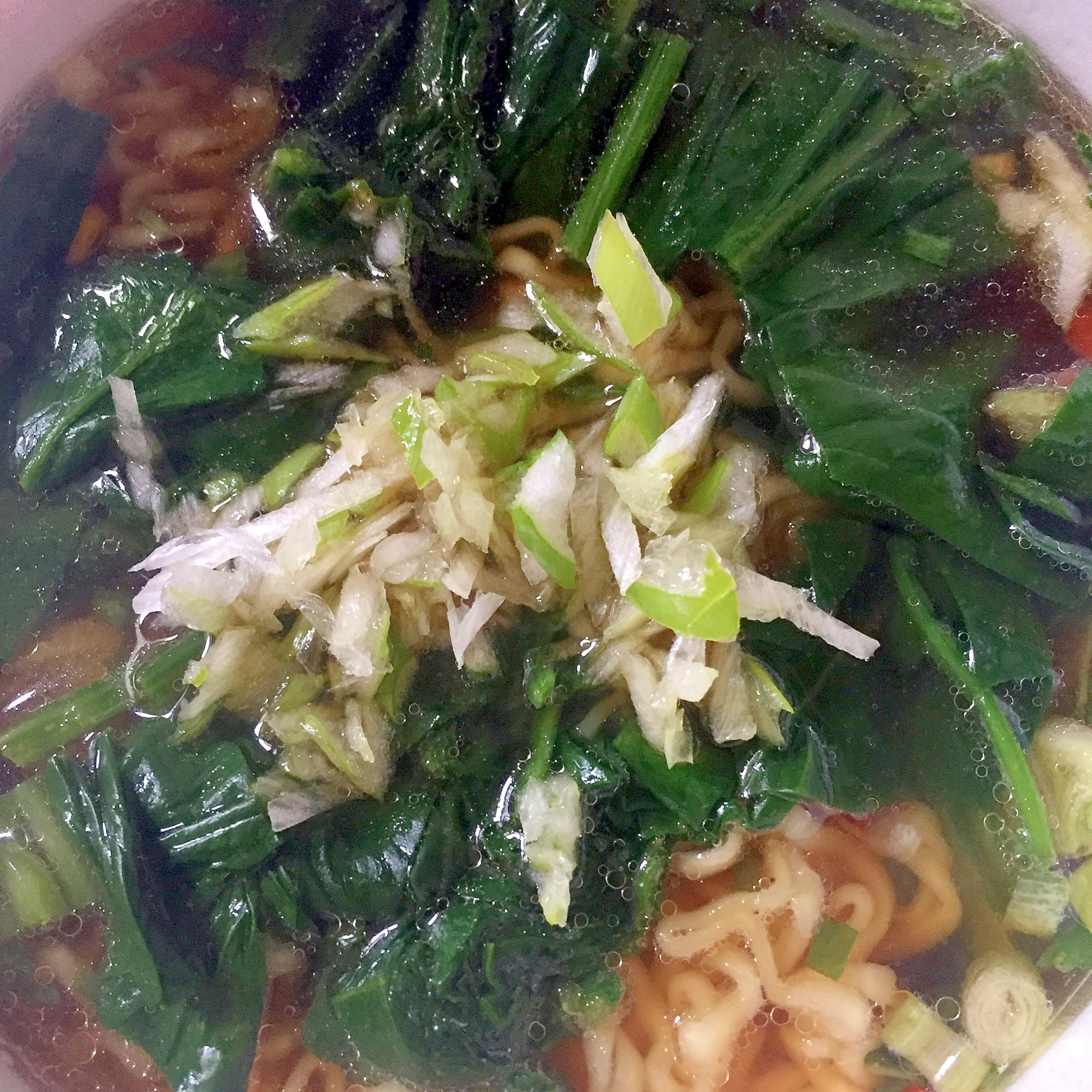 ほうれん草とネギの醤油ラーメン レシピ 作り方 By Thank You Good Bye 楽天レシピ