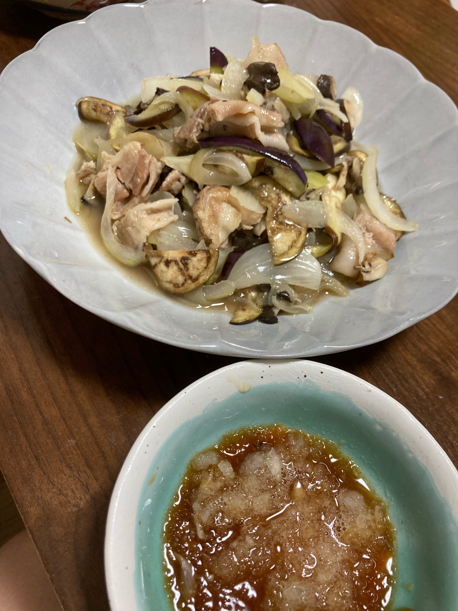 豚肉と野菜のバター炒め～おろしポン酢でさっぱり～