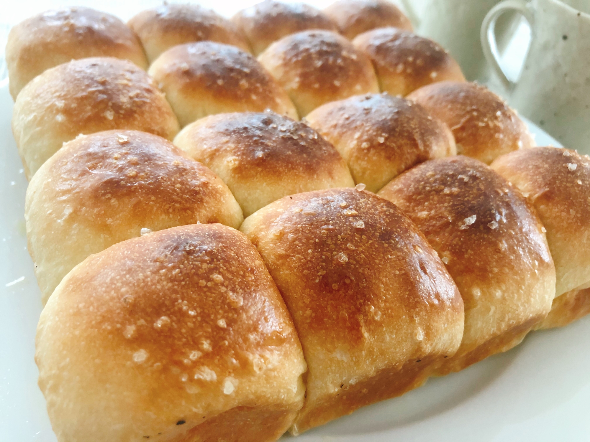 HBで簡単!ちぎりパンde塩パン