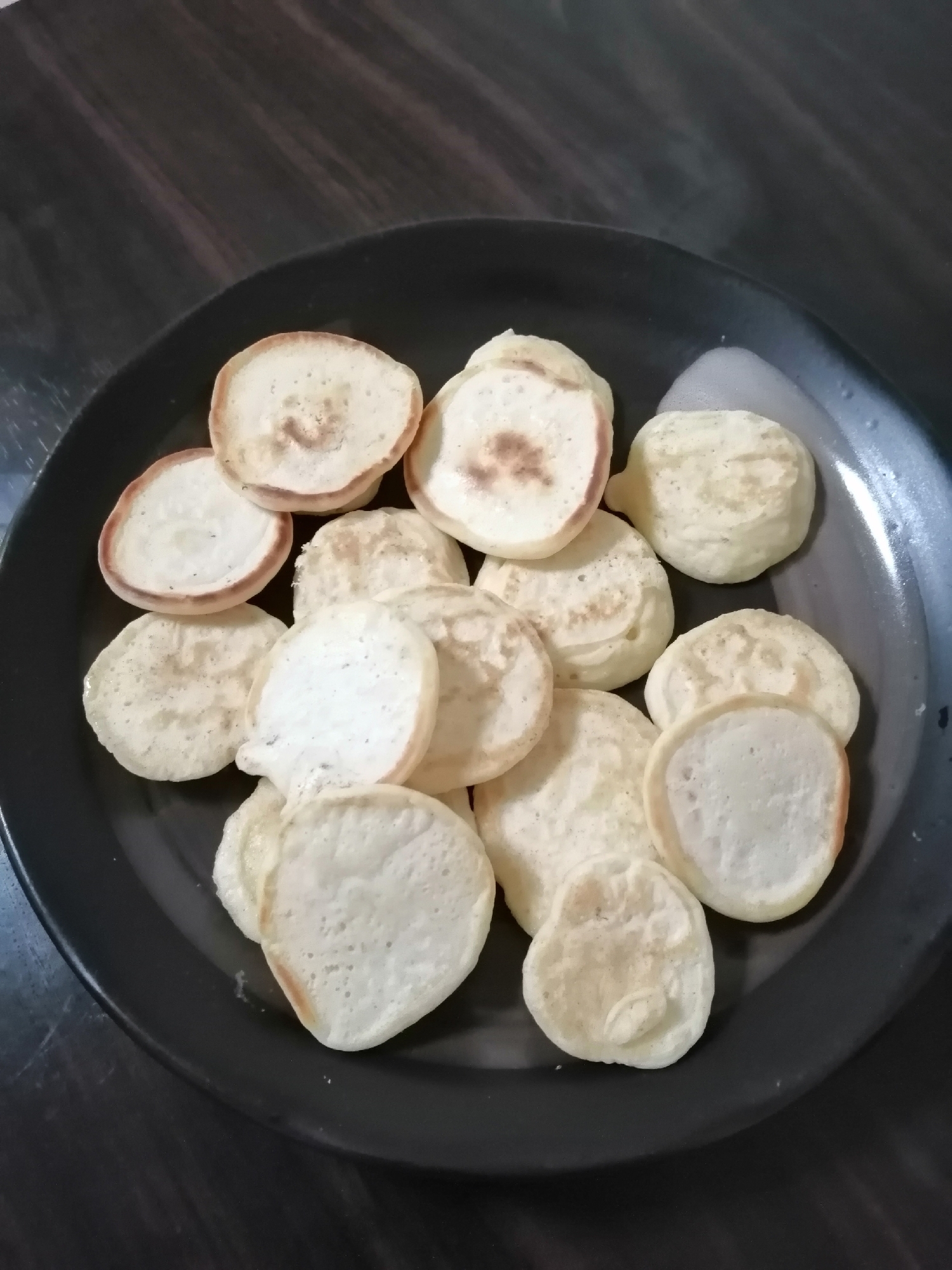 離乳食　ホットケーキ　手づかみ食べ