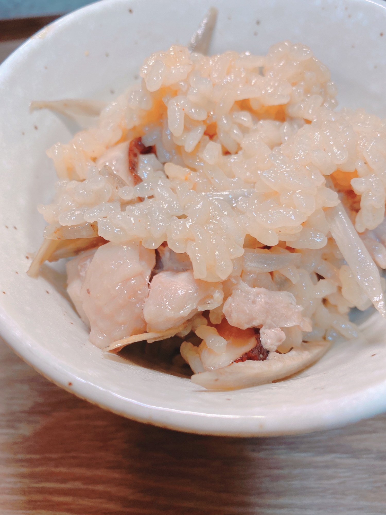 照り焼きのタレで!鶏とごぼうの炊き込みごはん