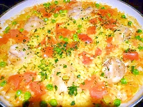 なれると簡単 冷蔵庫にあるもので 鳥肉パエリア レシピ 作り方 By パルコgogo 楽天レシピ