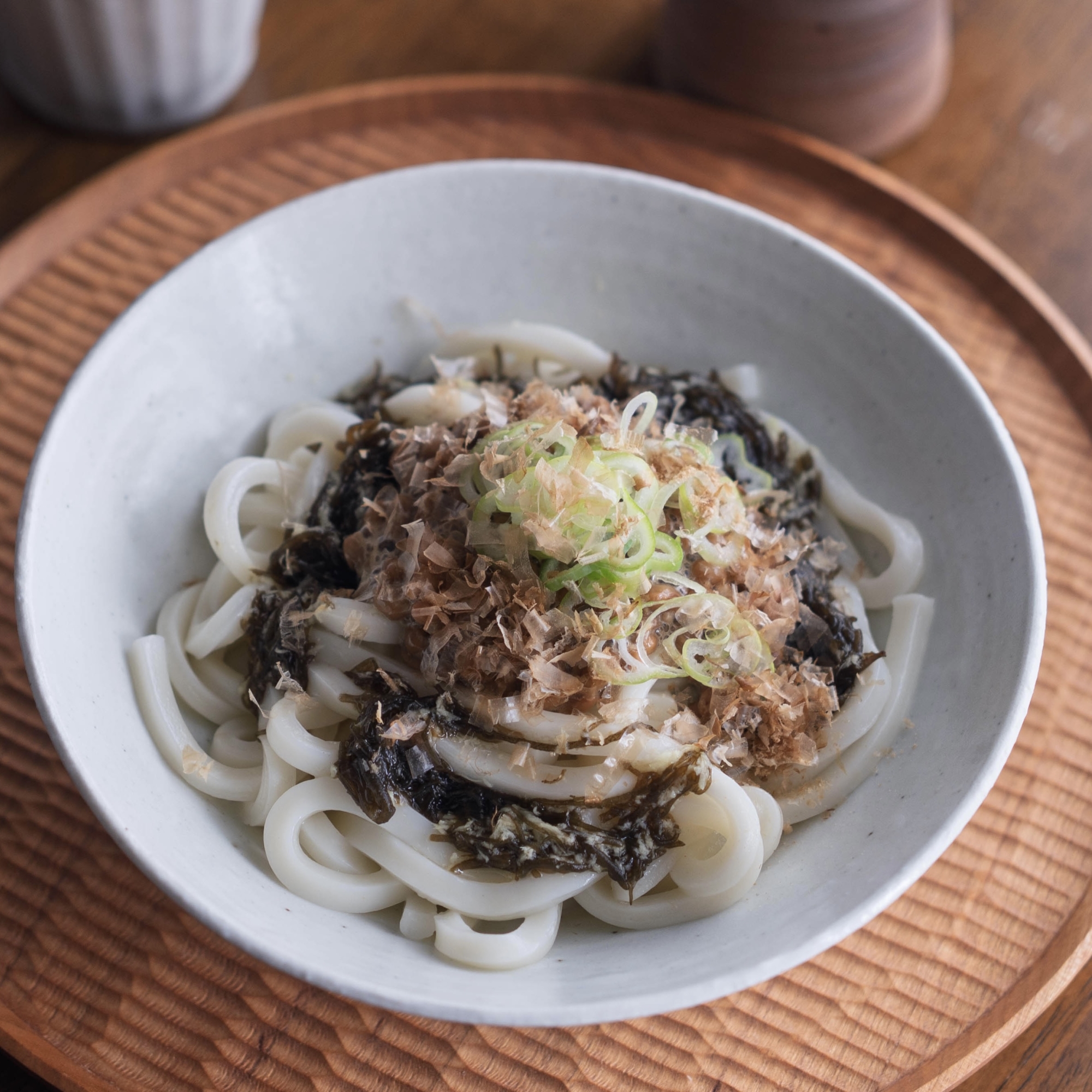 納豆ともずくのねばとろうどん【和食・主食】