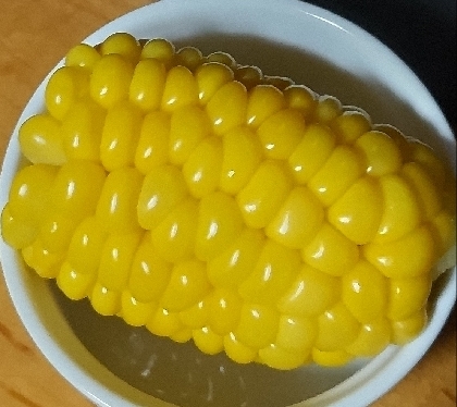 レンジで簡単とうもろこし