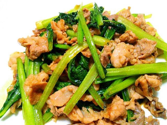 豚肉と小松菜のオイスター炒め レシピ 作り方 By Kuuuma 楽天レシピ 豚肉と小松菜のオイスター炒め レシピ 作り方 By Kuuuma 楽天レシピ