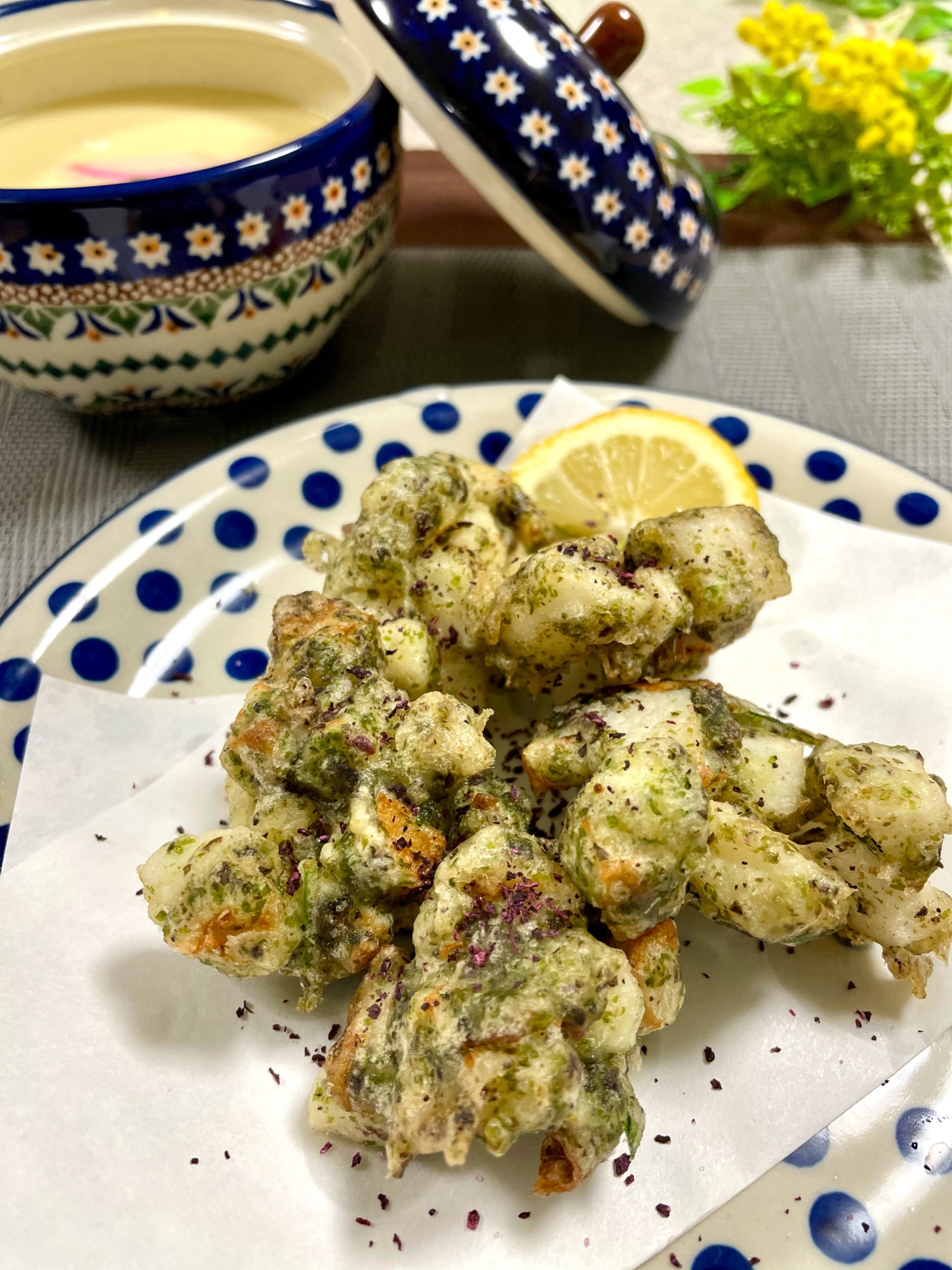 ☆磯辺揚げ☆ 山芋ちくわ！