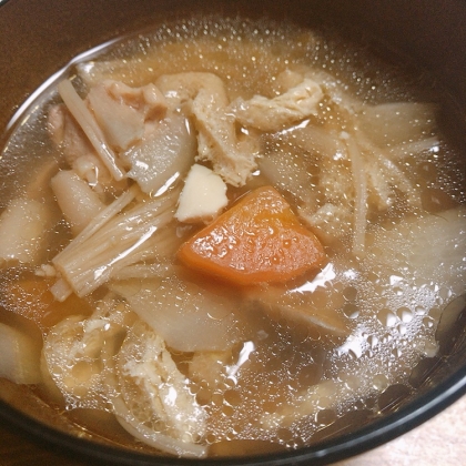 沢山の野菜を入れると味が染み込んで美味しいですね
ありがとうございました♪