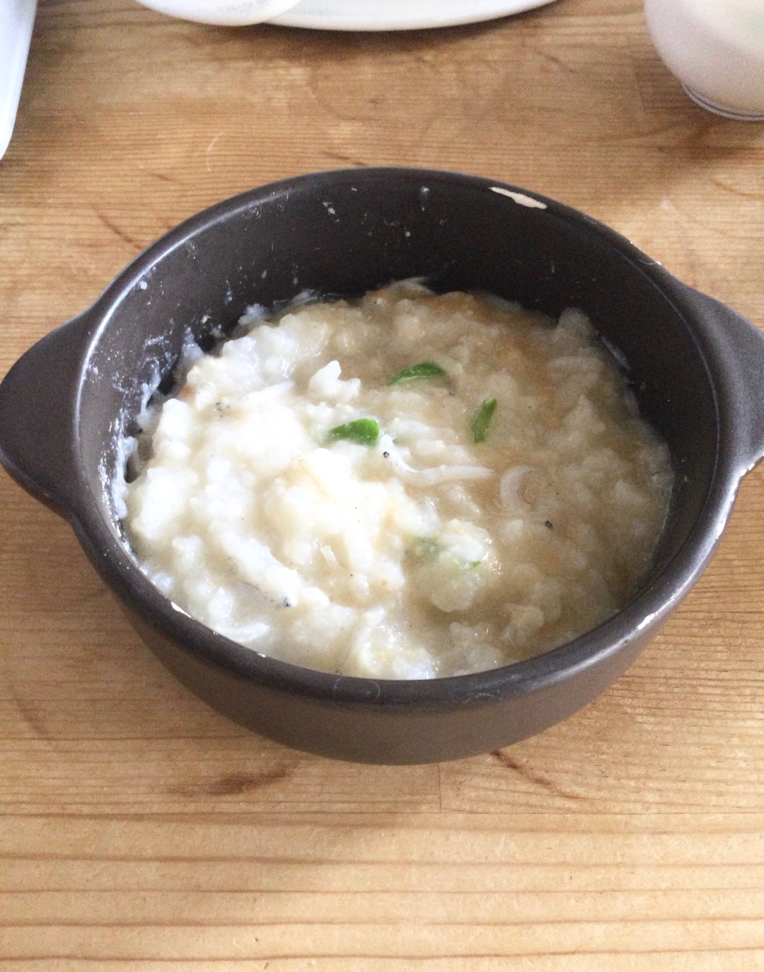 ピーマンしらすそば粉入りおじや♪