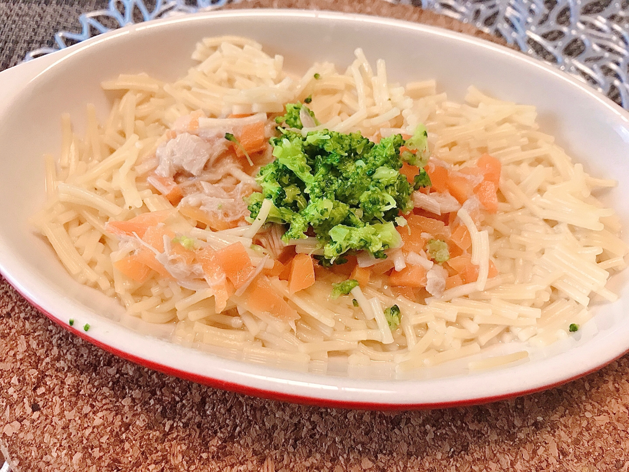 離乳食後期 ツナとにんじんのパスタ レシピ 作り方 By ゆずみ0628 楽天レシピ