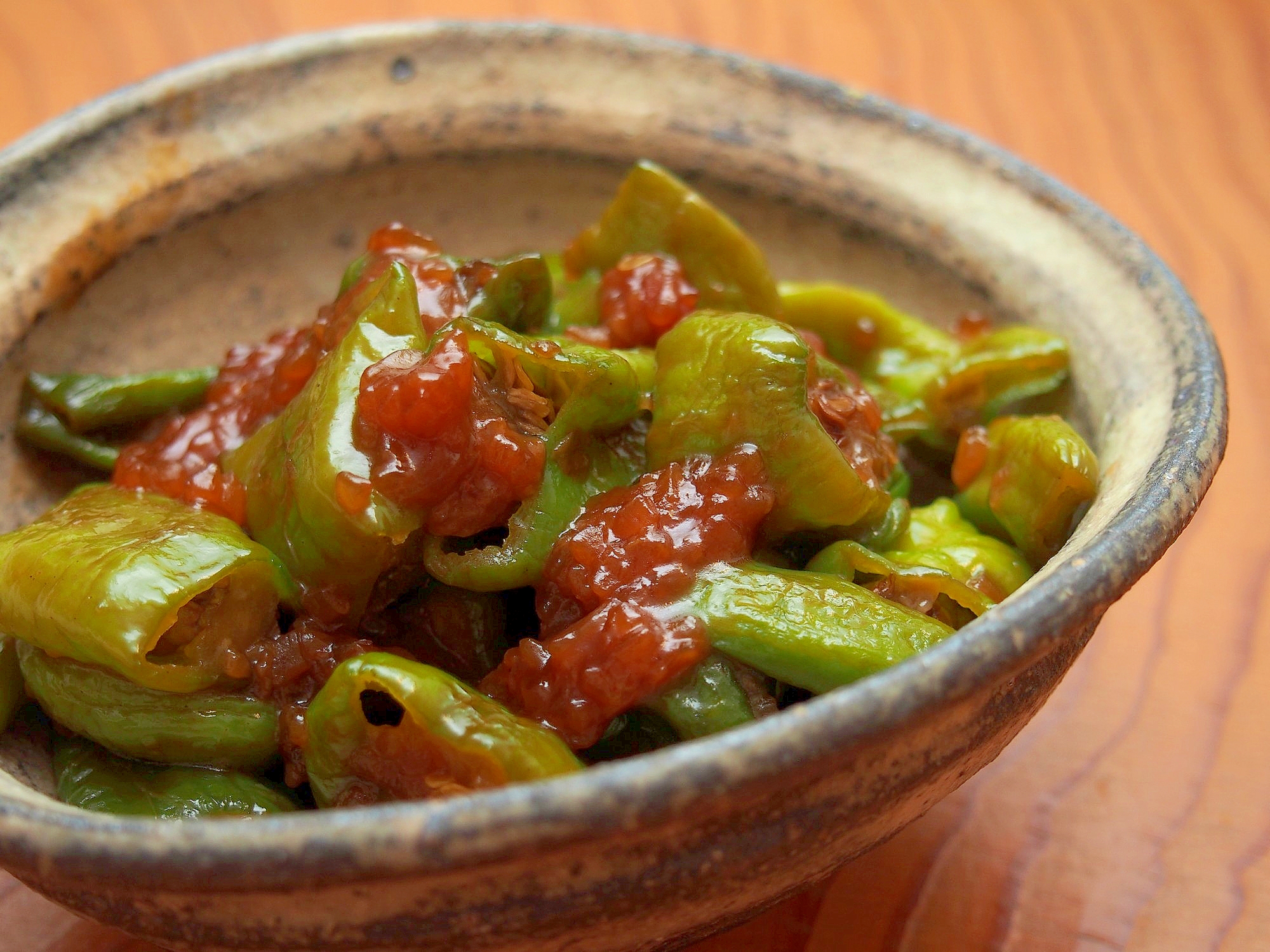 作り置きに！万願寺とうがらしの醤油麹炒め煮