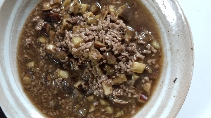 ご飯がすすむ！かぼちゃとナスのひき肉あんかけ