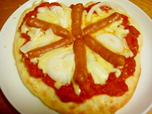 生地から手作り☆自家製トマトソースのピザ