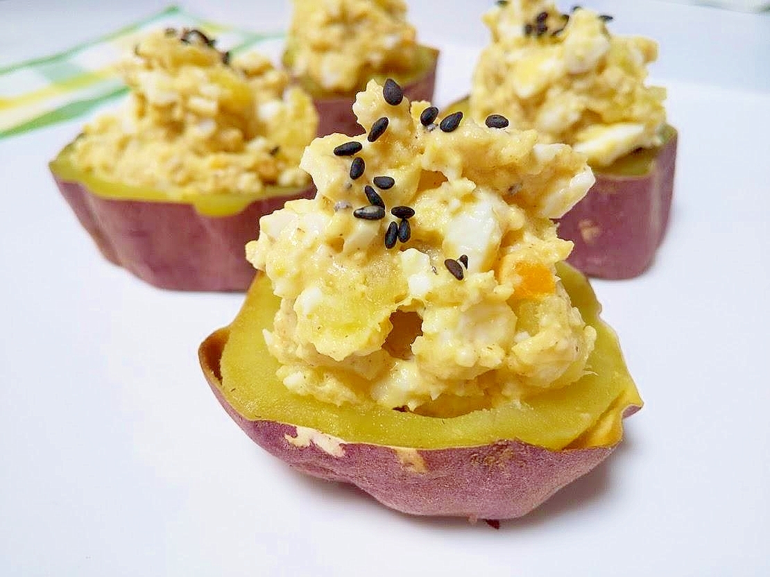 さつまいものマスカルポーネチーズ卵サラダ レシピ 作り方 By Fumi 楽天レシピ