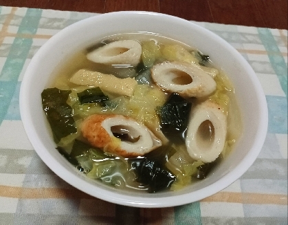 白菜の和風スープ
