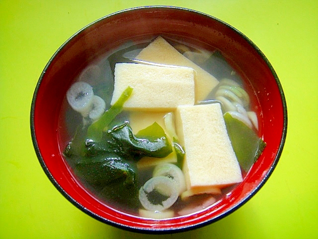 高野豆腐のすまし汁