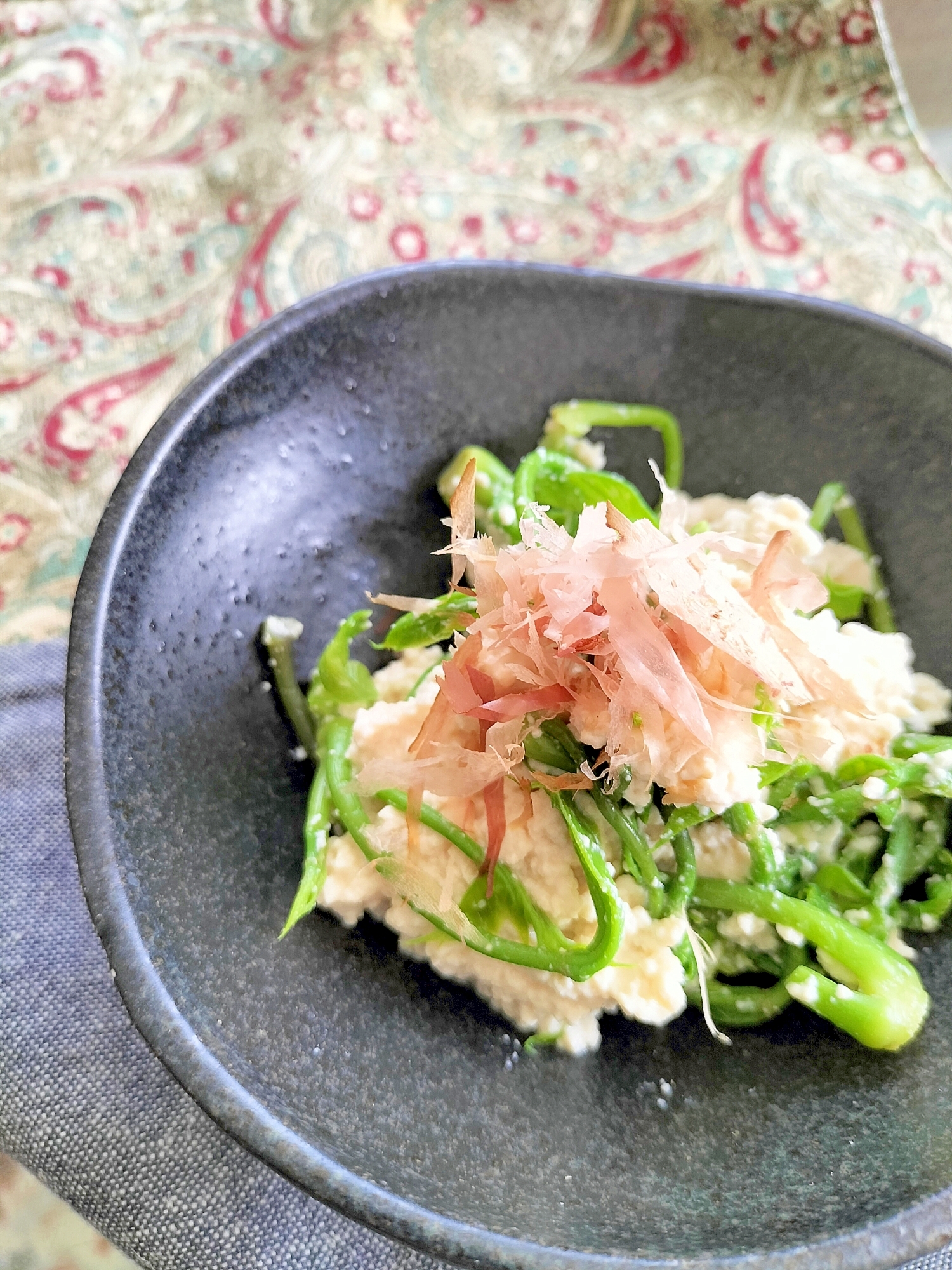こしあぶらの豆腐和え♪