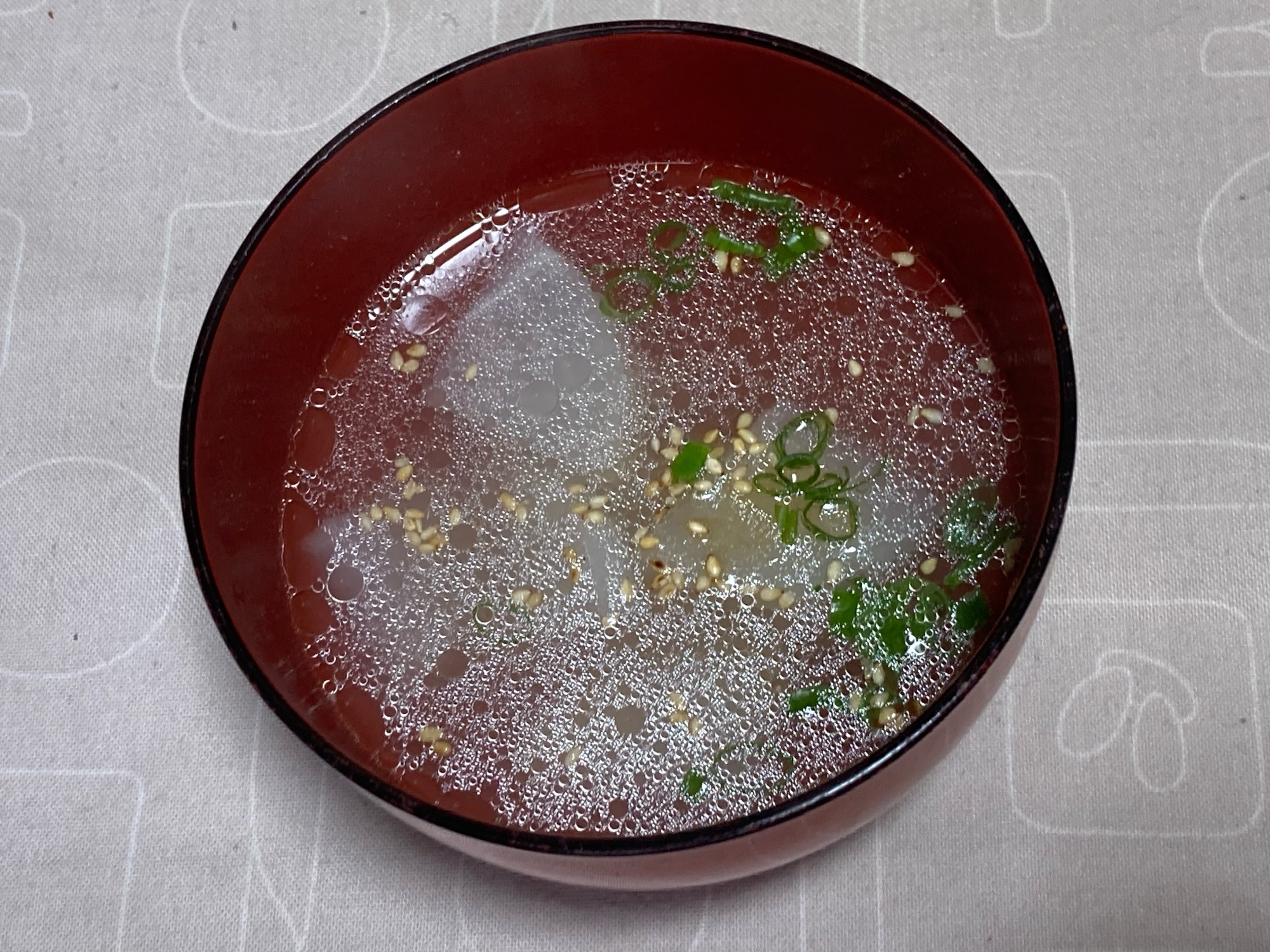 うちのスープ　大根の中華スープ