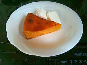 もっちり食感　かぼちゃと豆腐のヘルシーケーキ