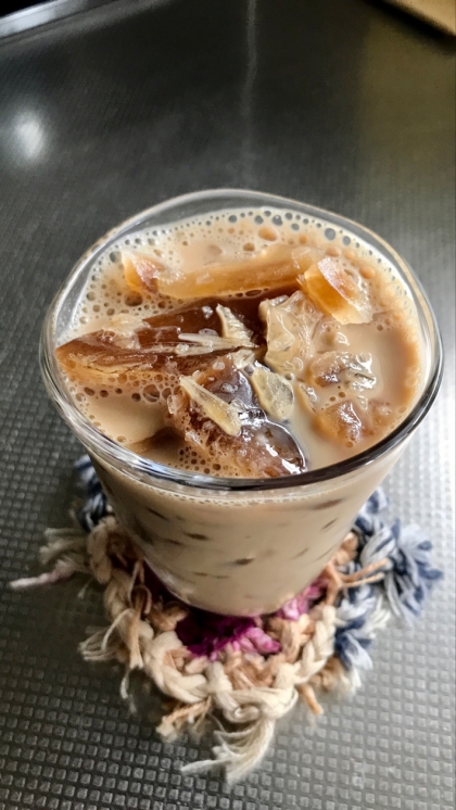 超簡単！シャリっと氷カフェオレ♡