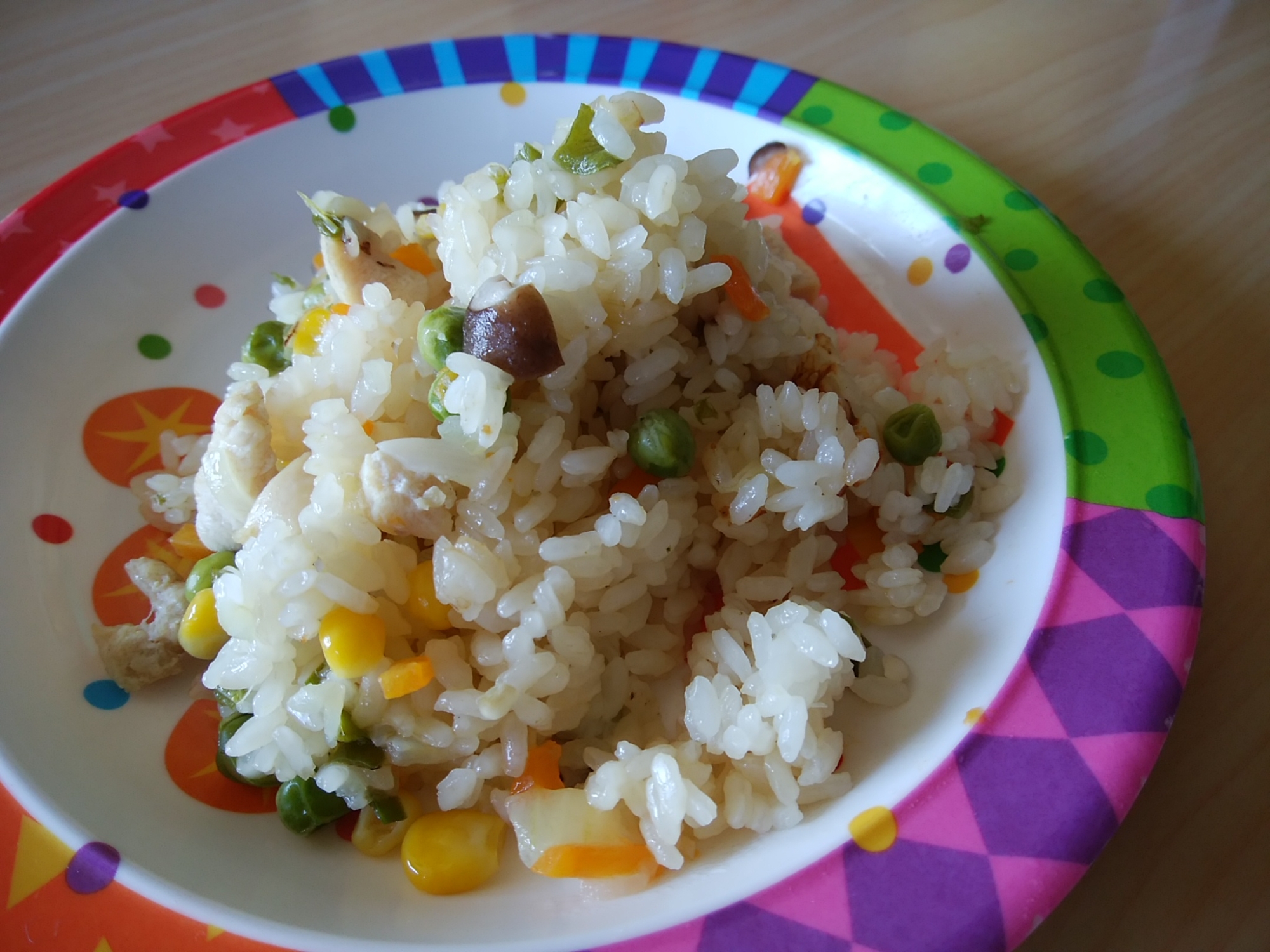 フライパンで簡単ピラフ お米3合でたっぷり レシピ 作り方 By ちびクッキー 楽天レシピ