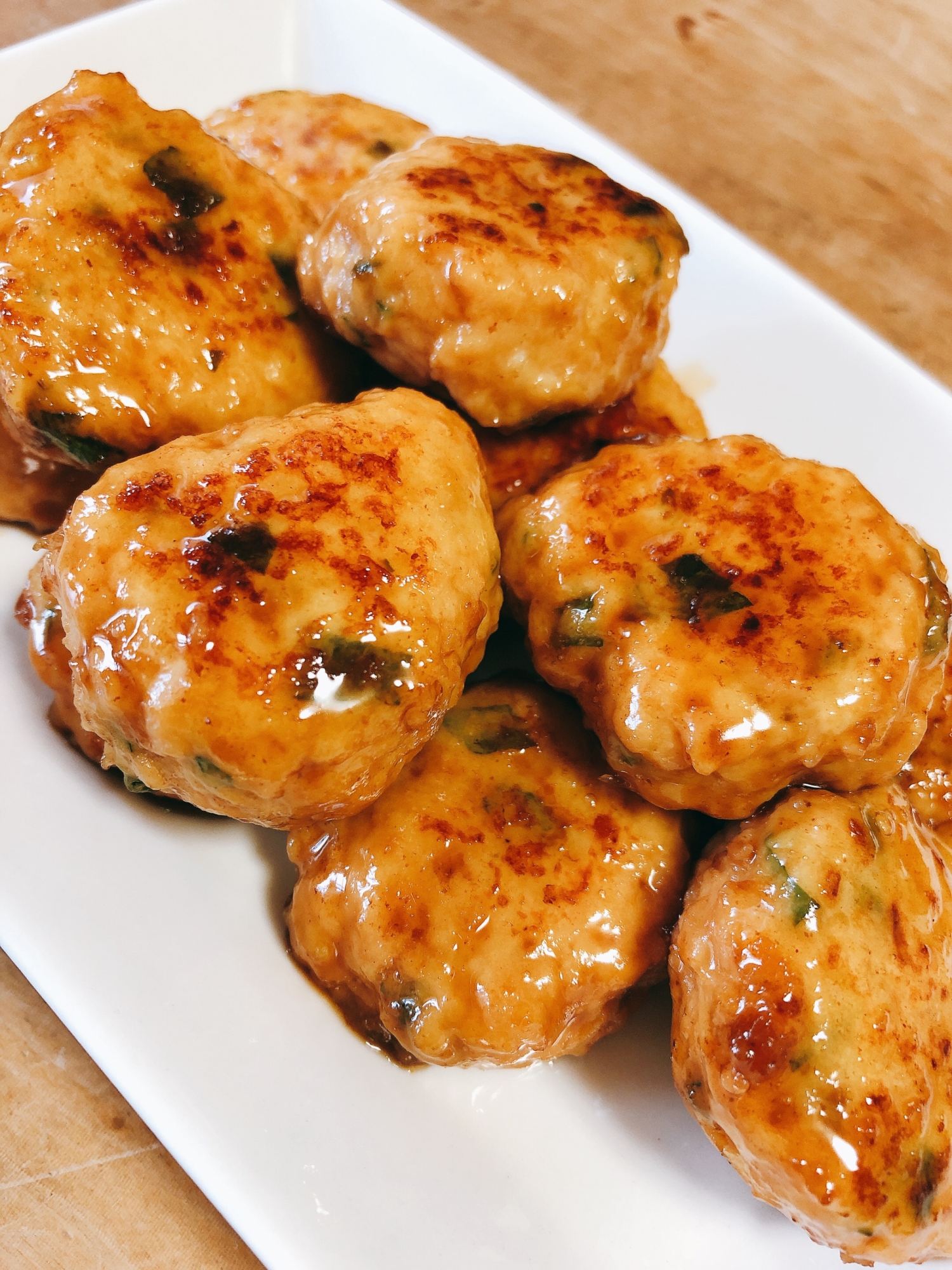 鶏胸ひき肉で作る 大葉入りつくね レシピ 作り方 By みうママ 楽天レシピ