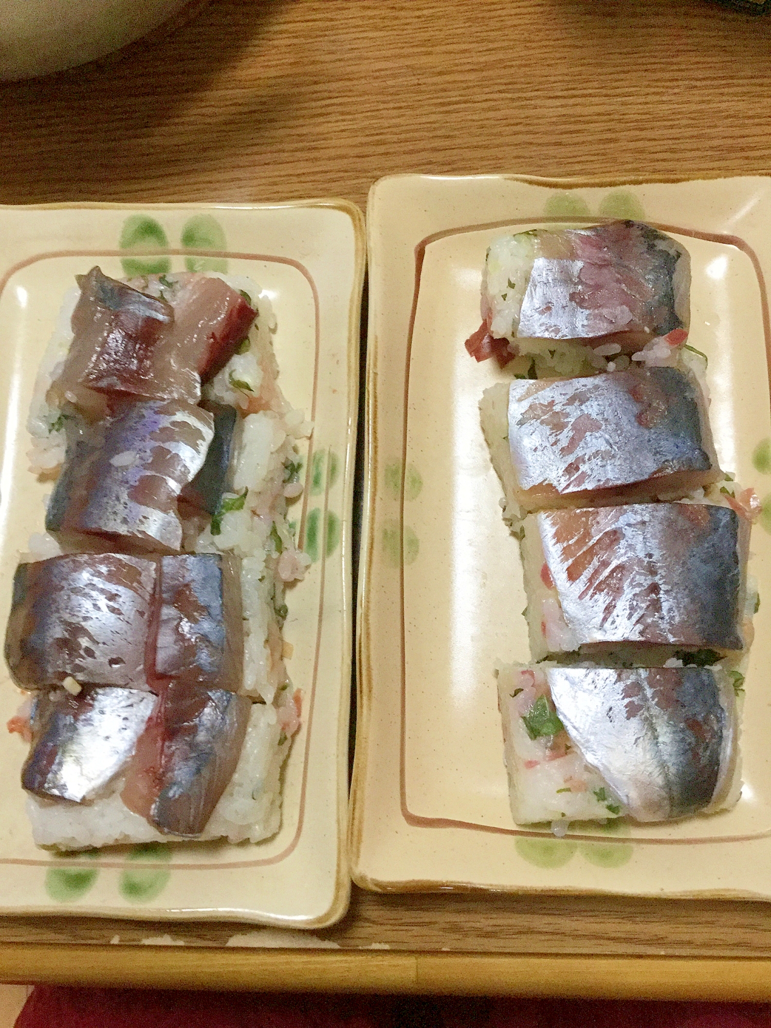 鯵の押し寿司2種 レシピ 作り方 By あぽちょふ 楽天レシピ