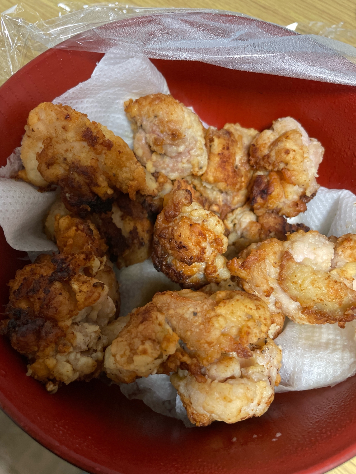 鶏もも竜田揚げ(ごま油白だしコチュジャン)