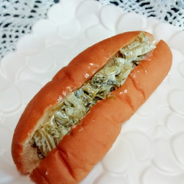 パン料理 高菜の漬物でホットドッグパン レシピ 作り方 By 料理初心者のレシピです 楽天レシピ パン料理 高菜の漬物でホットドッグパン レシピ 作り方 By 料理初心者のレシピです 楽天レシピ