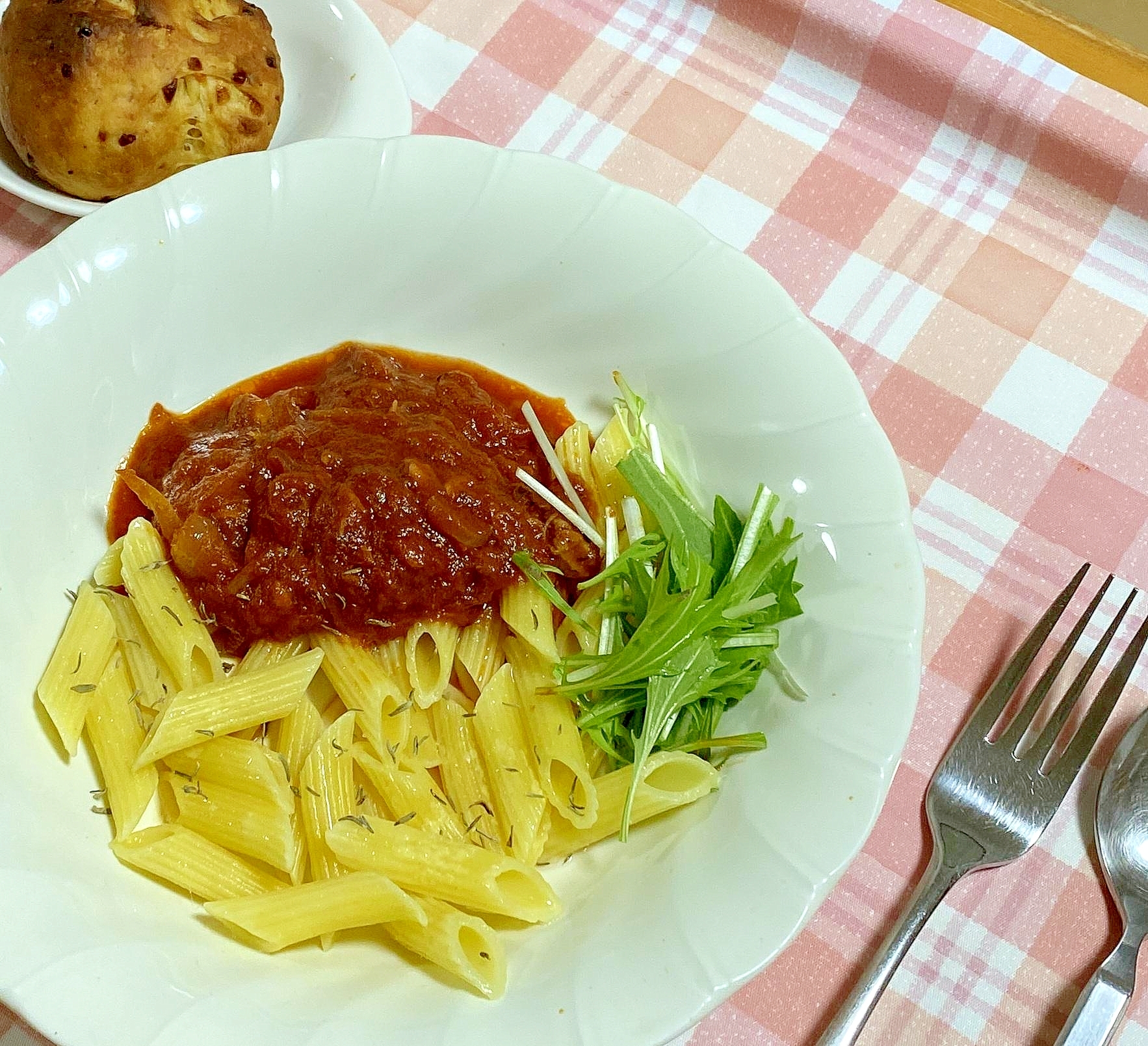 ストック材料で、ツナのトマトソース