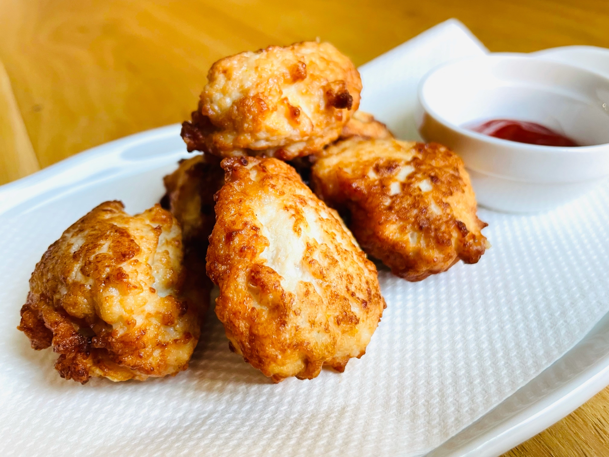 鶏胸肉でプリっと柔らかチキンナゲット