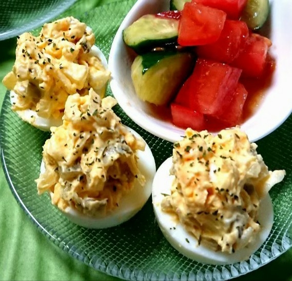 お弁当にも パーティーにも ゆで卵サラダ レシピ 作り方 By ぴろり 19 楽天レシピ