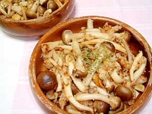 きのことパン粉