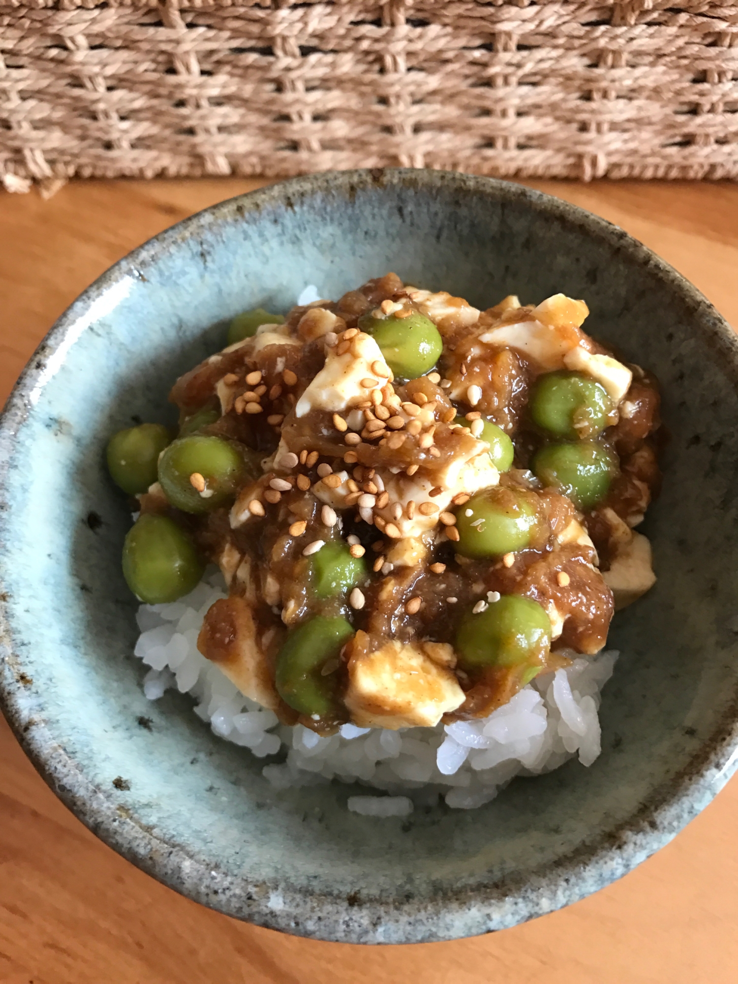 簡単豆腐カレー丼