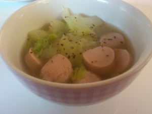 白菜と魚肉のコンソメスープ★